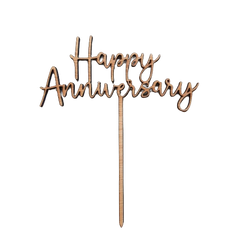 Happy Anniversary Cake Topper