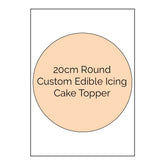 Custom Edible Icing Cake Image - 20cm Round