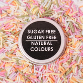 Sugar Free Natural Coloured Pastel Rainbow Jimmies Sprinkles