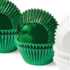 Green Foil Baking Cups 50pk