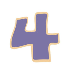 Number 4 Cookie Cutter