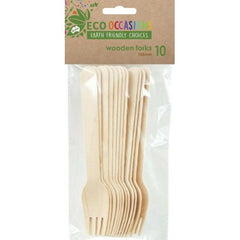 Wooden Forks 10pk