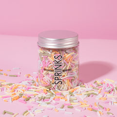Sugar Free Natural Coloured Pastel Rainbow Jimmies Sprinkles