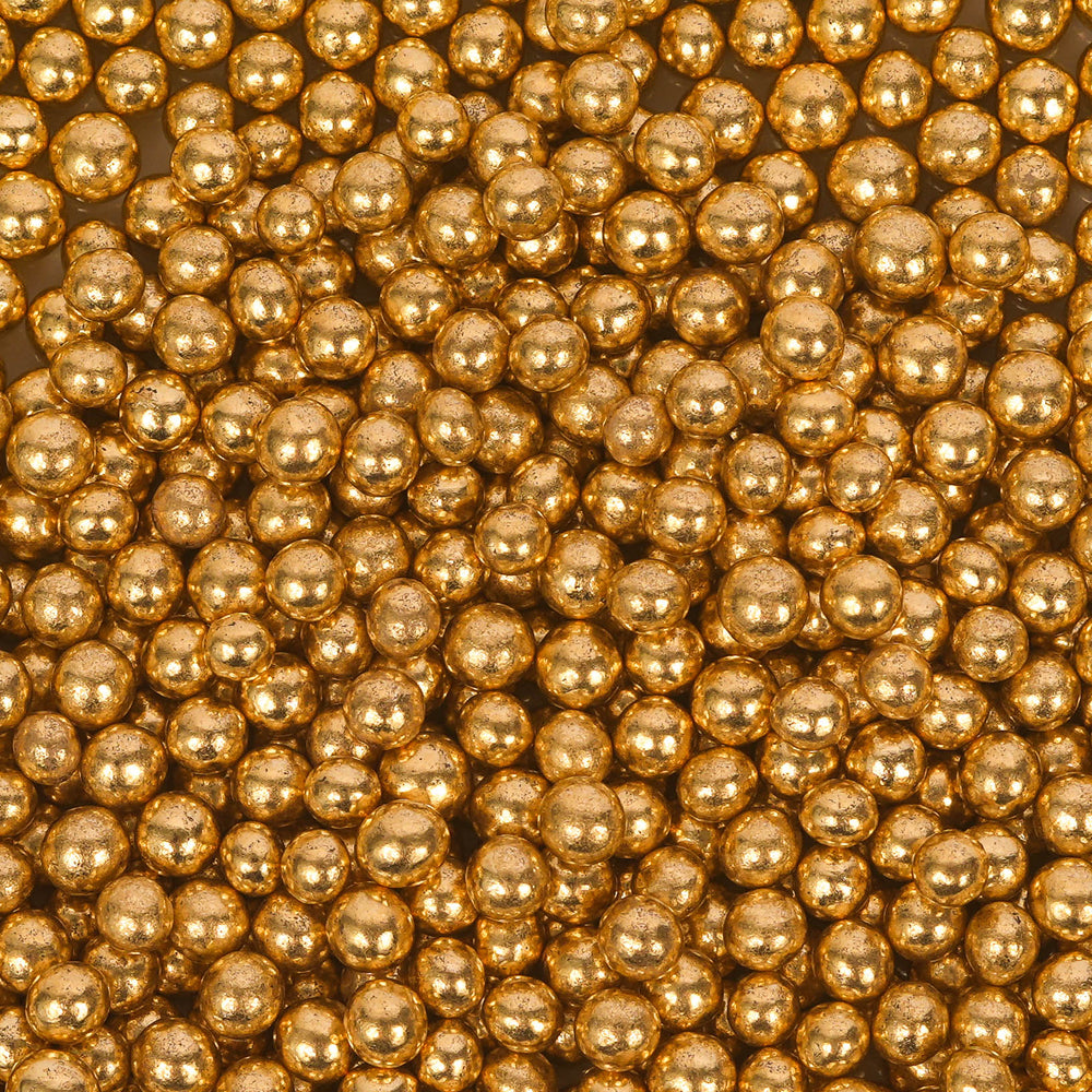 Crunchy Shiny Gold 4mm Sprinkles