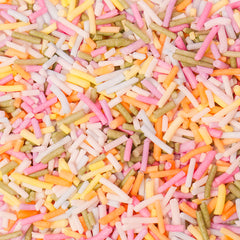 Sugar Free Natural Coloured Pastel Rainbow Jimmies Sprinkles