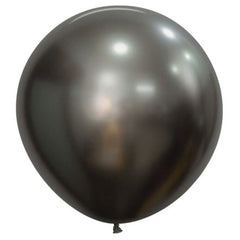 Large 60cm Silk Midnight Grey Balloons