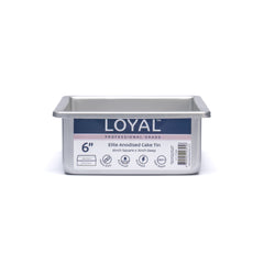 LOYAL Square Cake Tin 6" x 3" (15cm x 7.5cm)