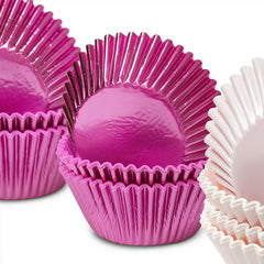 Hot Pink Foil Baking Cups 50pk