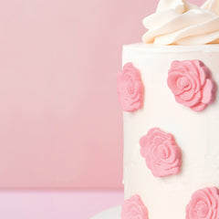 Peony Icing Decorations 8pk