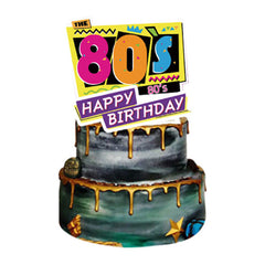 Back to the 80s Cake Topper
