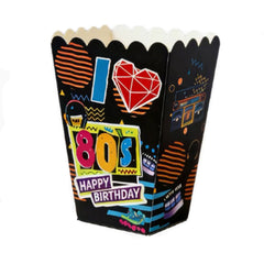 Back to the 80s Popcorn Boxes 6pk