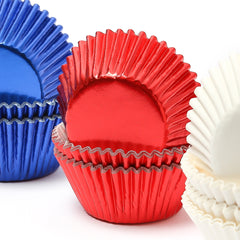 Red Foil Baking Cups 50pk