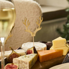 Cosy Christmas Antler Cupcake Topper 12pk