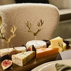 Cosy Christmas Antler Cupcake Topper 12pk