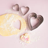 6 Piece Heart Shaped Cookie Cutters