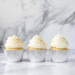 Silver Foil Baking Cups