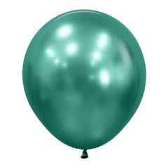 45cm Metallic Aurora Green Balloons