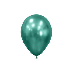 Mini Metallic Aurora Green Balloons