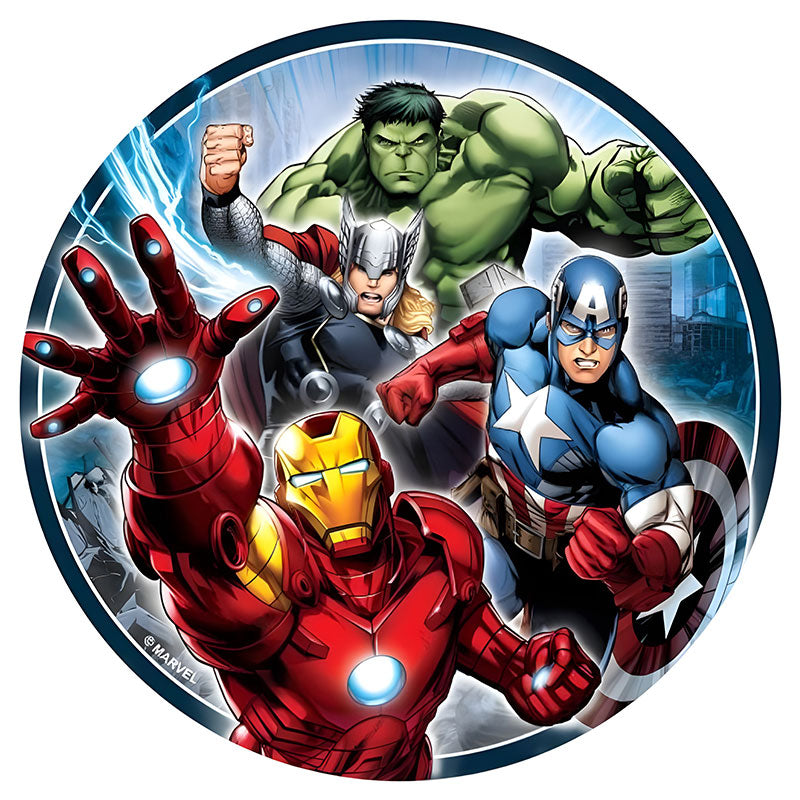 Avengers Edible Icing Cake Image