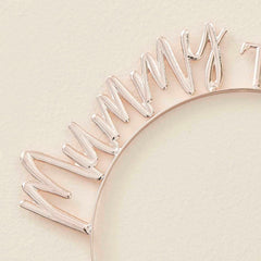 Rose Gold Metal Mummy To Be Baby Shower Headband
