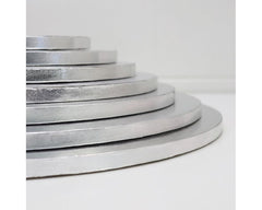 Silver Round Cake Drum Board 25cm/10in