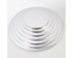 Silver Round Cake Drum Board 25cm/10in