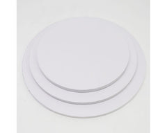 White Round Cake Drum Board 25cm/10in