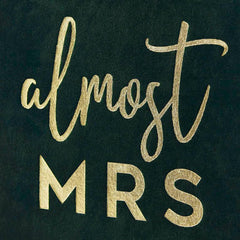 Green Velvet Almost Mrs Hen Party Book