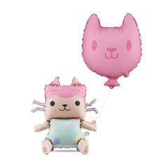 Gabby's Dollhouse Baby Box & Cat Foil Balloon