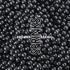 Black Cachous Sprinkles - The Party Room