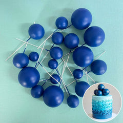 Royal Blue Cake Ball Toppers 20pk