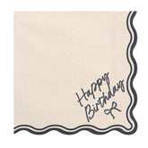 Bow Happy Birthday Napkins 12pk