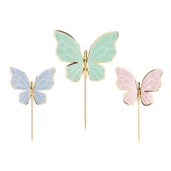 Butterflies Cake Toppers 9pk