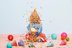 Colourful Dot Party Hats 6pk