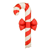 Jumbo Candy Cane with Bow Foil Balloon