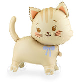 Cat On Wheels Foil Balloon