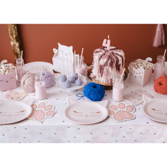 Paw Print Paper Tablecloth