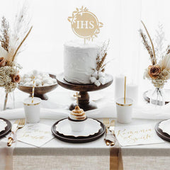 Wooden IHS Cake Topper