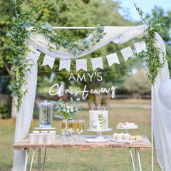 White & Green Botanical Cups 8pk