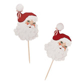 Santa Baby Pom Pom Cupcake Toppers 12pk
