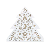 Christmas Tree Shaped Napkins 16pk