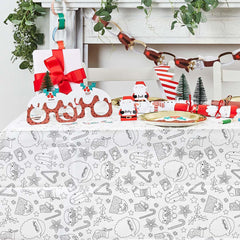 Christmas Colour In Paper Tablecloth