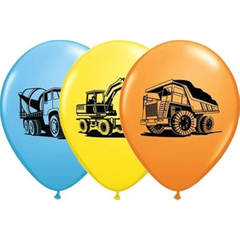 Construction Vehicle Balloons 12pk