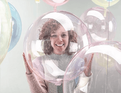 Dark Pink Crystal Clearz Balloons