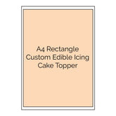 Custom Edible Icing Cake Image - A4 Rectangle