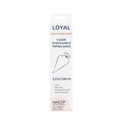 LOYAL Disposable Clear Piping Bags 12" 10pk