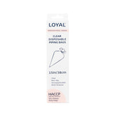 LOYAL Disposable Clear Piping Bags 15" 10pk