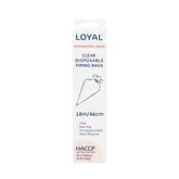 LOYAL Disposable Clear Piping Bags 18" 10pk