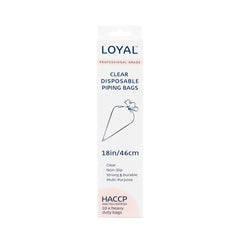 LOYAL Disposable Clear Piping Bags 18" 10pk