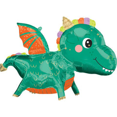 Cute Dragon Foil Balloon